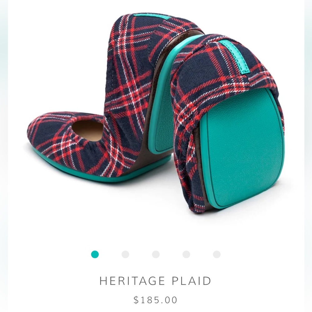 NEVER WORN Tieks - Heritage Plaid